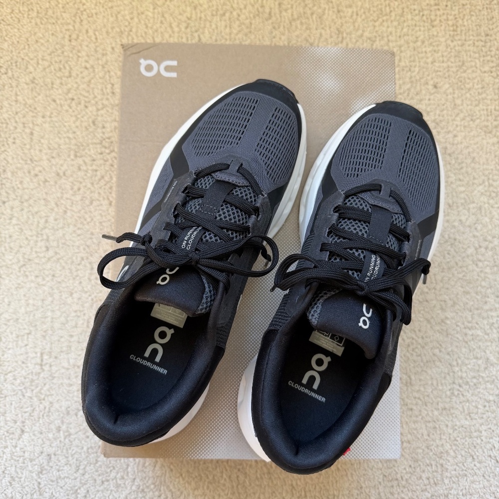 Women's On Cloudrunner 2 Road-Running Shoes, size 9. Color: Eclipse/Black - Picture 2 of 6